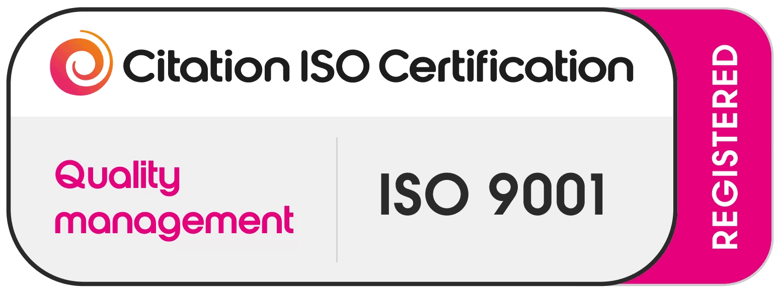 ISO 9001 certified — Citation ISO Certification
