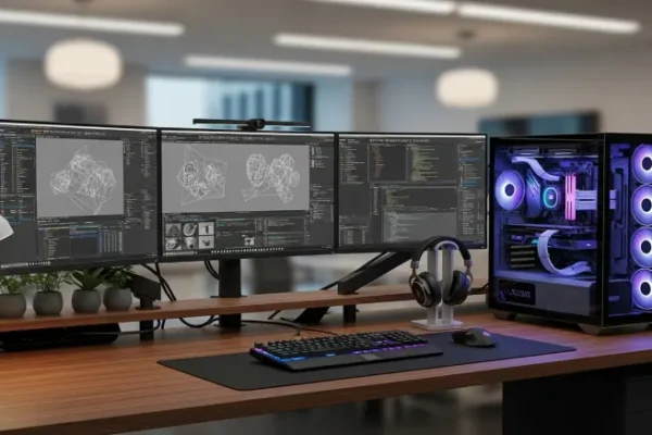 Illustrative desktop workstation for SSD and memory upgrade advice